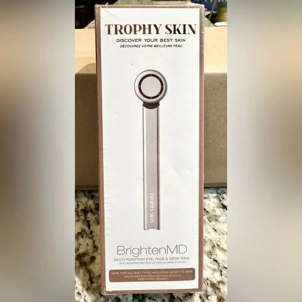 Trophy Skin BrightenMD Device multifunction eye, face and neck tool brand new